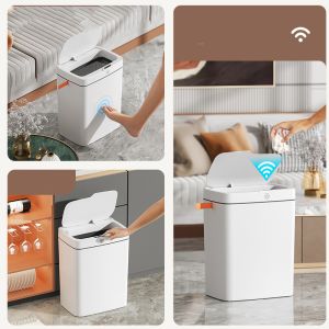 Intelligent Trash Can Smart Sensor Waterproof Dustbin Household Induction