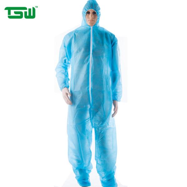 Quality Industrial Protective Working Uniforms Disposable Full Body Suit for sale