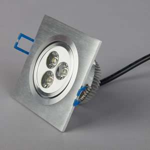 Buy cheap Square LED Spot-Licht 3w 5000k dimmbare LED AC85-265V COB LED Downlight from wholesalers