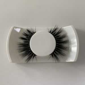 Buy cheap Flexible Natural 3d Lashes Korean Silk Material With Clear Band Handmade Craft from wholesalers