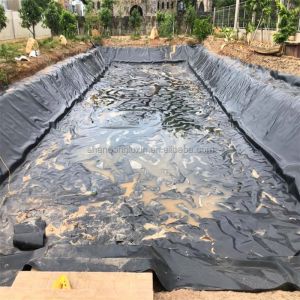 Buy cheap Industrial Geosynthetic Plastic Fish Pond Lining Liner Sheet Waterproof HDPE Geomembrane from wholesalers