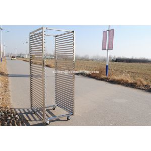 Buy cheap 35 Layers Single Row 0.8mm Stainless Steel Rack Trolley product