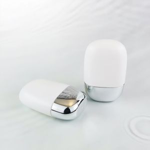 Buy cheap Wholesale Plastic PP Sunscreen Cream Bottle with Silver Double Shell Cap in 30g and 50g Sizes from wholesalers