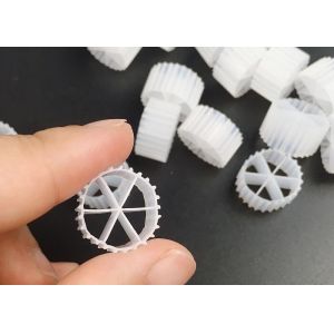 Buy cheap Koi Pond Biocell Filter Media Plastic Bio Media 6 Holes With White Color And Virgin HDPE from wholesalers