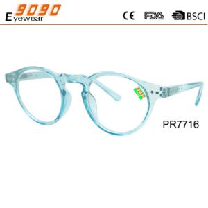 Buy cheap 2018 new design reading glasses ,made of plastic, metal silver pins,suitable for women and men from wholesalers