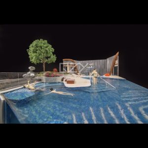 1/30 SHK Kai Tak Artwork Landscape Model Lightweight With None Mechanisim