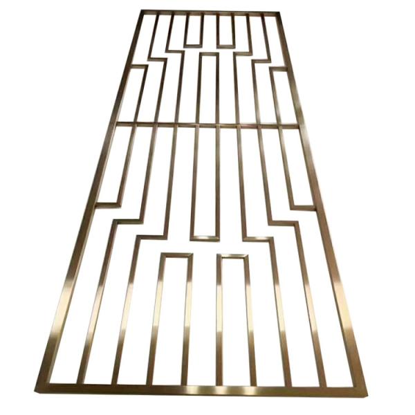 Modern style metal material gold decorative screen room divider