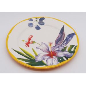 Buy cheap Customized Ceramic Dinner Plates , Flower Decal 8 Inch 10 Inch Dinner Plates from wholesalers