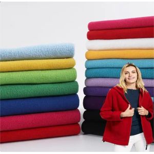 150d*144f Tricot Knitted Double Side Brushed Micro Fleece Polar Fleece Fabric