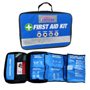 Buy cheap Hiking Camping First Aid Kit Blue Winter Day Hike Emergency Kit Backpacking 35x24x10cm product