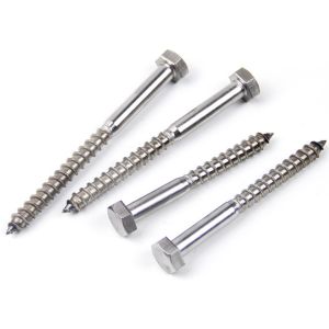 Buy cheap Coarse Threads Gimlet Point Rust Proof  Steel Wood Screws , Lag Bolt Screw 25mm ~ 400mm from wholesalers