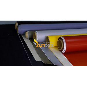 Buy cheap High Temperature Silicone Coated Fiberglass Fabric For Flexible Connector from wholesalers