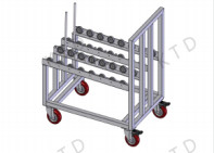 Quality KUTED Transport Trolley Square Tube SUS 304 201 PP Cutting Process for Load/Unload for sale