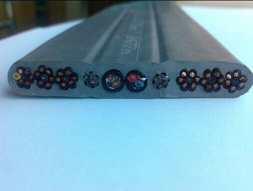 Flat Traveling Cameral Cable for Elevator with CE certificate TVVBG with Special