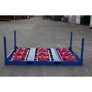 Buy cheap ISO Warehouse Heavy Duty 2400 Lb Stackable Steel Pallets from wholesalers