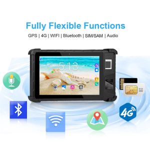Buy cheap Cost-effective Android 6.0 8 inch Touch Screen GSM GPRS Rugged Black Portable Handheld Biometric Device HFSecurity FP08 from wholesalers