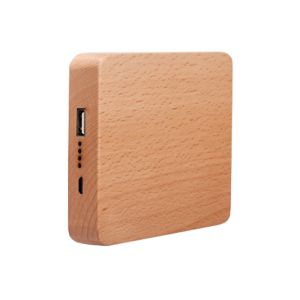 Buy cheap 7800mAh Carved Wood Power Bank Customized Design Silk Screen Logo from wholesalers