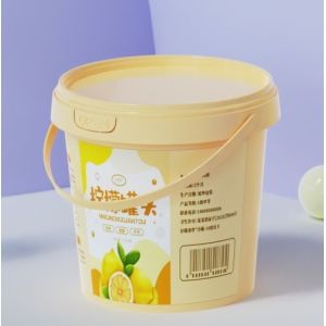 Buy cheap Customized Logo Milk Container for Food Sauces and Ice Cream in Plastic Bucket from wholesalers