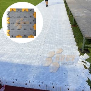 China Modular Plastic Temporary Portable Event Flooring Removable Concert Party Tent Flooring on sale