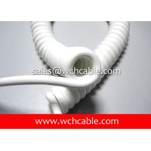 China UL21330 Custom Elastic Spring Cable PUR Sheath Rated 80C 1000V on sale