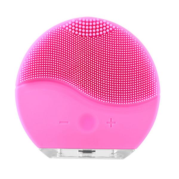 Silicone Vibrating Waterproof Facial Cleansing Face brush Massager with USB
