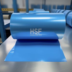 Buy cheap 75 Micron Translucent Blue MOPP Film Roll Tear Resistant from wholesalers