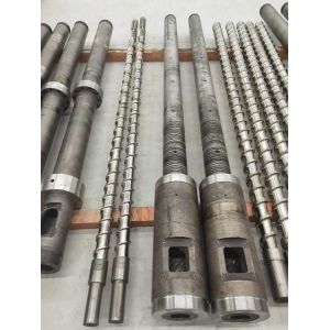 Buy cheap Single Screw And Barrel For Extruder Machine / Extruder Screw Barrel Diameter product