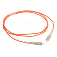 Buy cheap SC / FC / LC Multimode Duplex Fiber Patch Cord with Orange color cable product