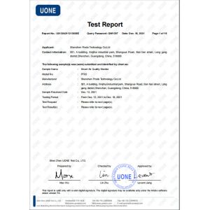Guangzhou GZAIR Instruments Co., Ltd. Certifications