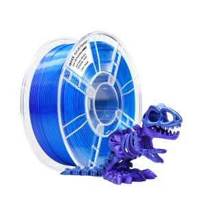 Silk PLA +Filament 1.75mm Purple Blue Dual Color 3D Printer Filament 2 in 1