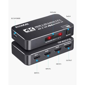 Buy cheap HDR 3 Ports 18Gbps 4K 60Hz HDMI Switch Box from wholesalers
