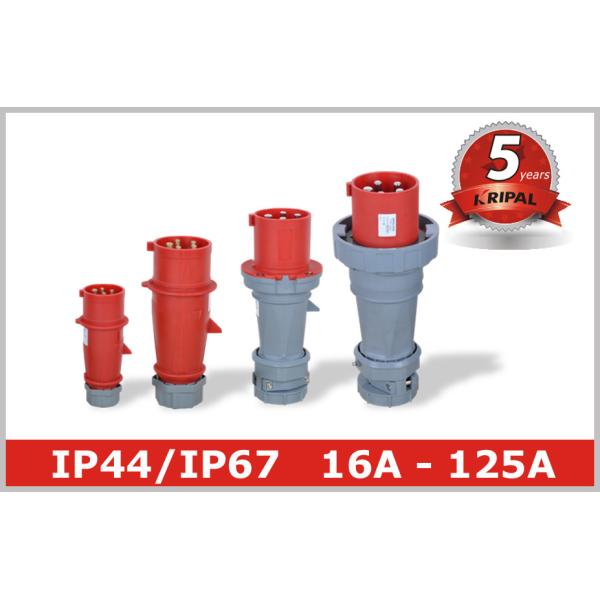 Buy cheap 400V 3 Phase Pin and Sleeve Industrial Plug 16A 32A 63A 125A Industrial Socket from wholesalers