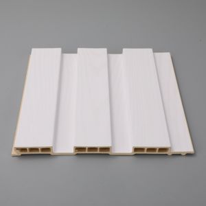 Buy cheap Laminated Fluted Flat Wall Solid Panel WPC Panels for Indoor Interior Decoration from wholesalers