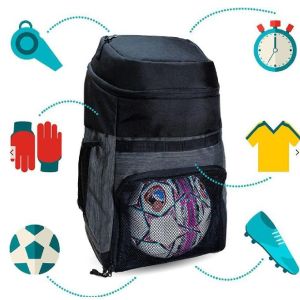 Buy cheap OEM Casual Polyester Soccer Ball Backpack With Mesh Pockets from wholesalers