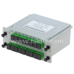 China High Reliability and Stability FTTX Gpon 1*16 Single Mode G657A1 Fiber Casette Type LGX PLC Splitter with Sc/APC Connector on sale