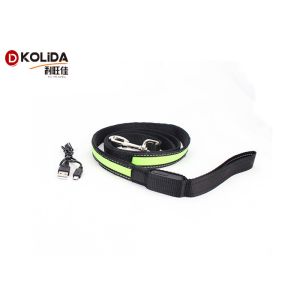 Buy cheap Green / Pink / Blue Nature Nylon 120cm Illuminated Dog Leash , USB LED product