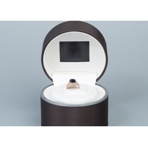 Decorative Luxury LCD Ring Box Video Presentation Box With LED Light Control