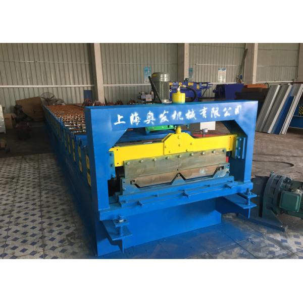 Self Lock Roof Panel Roll Forming Machine , Corrugated Roofing Sheets Making