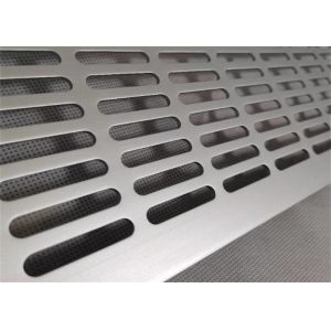 Galvanised Perforated Metal Sheet Slotted Hole For Filters / Vents