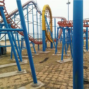 Buy cheap Thrilling Amusement Park Roller Coaster , Five Rings Funny Roller Coaster from wholesalers
