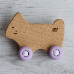 Buy cheap Europe Design Removable Wheels Wooden Silicone Teether Vehicles For Toddlers from wholesalers