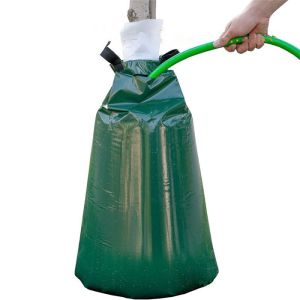 500D PVC UV Resistant Tree Watering Bags With Heavy Duty Zipper Self Watering