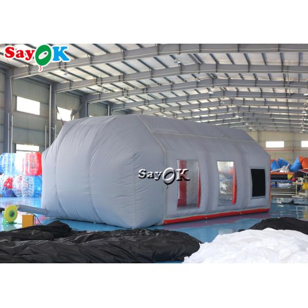 Inflatable Work Tent Gray Air Tight Inflatable Tent Car Spray Booth Waterproof Anti UV