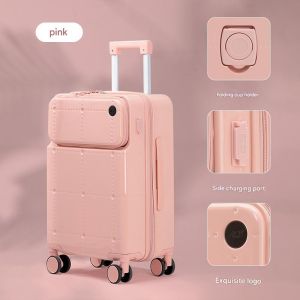 Buy cheap 1084 Front-opening TSA-approved trolley case, ABS+PC aluminum frame luggage versatile travel luggage product