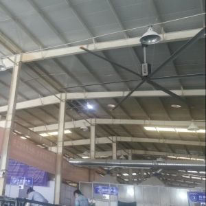16 foot 58rpm Pmsm Extra Large HVLS Industrial Ceiling Fans for warehouse and