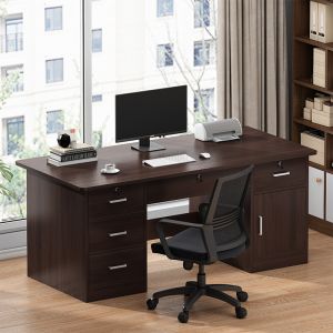 Office Furniture Simple Modern Desktop Home Computer Desk and Chair Set for