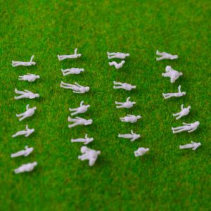 1:200 architectural scale model ABS plastic 0.8 cm white figures for model train