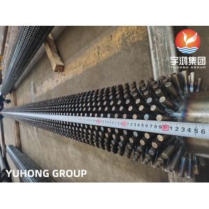 Buy cheap ASTM A335 GR.P9 Studded Finned Seamless Pipe TP410 AL CS Studs Alloy Fin Pipe from wholesalers