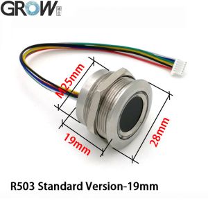 GROW K236-A+R503 DC6V 4*AAA Fingerprint Control Board with Battery Case