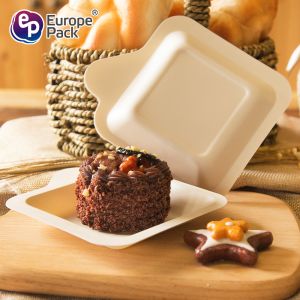 Buy cheap Eco friendly biodegradable tableware cheap disposable square cake dishes plates from wholesalers